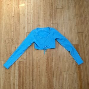 NWOT ribbed long sleeve crop top